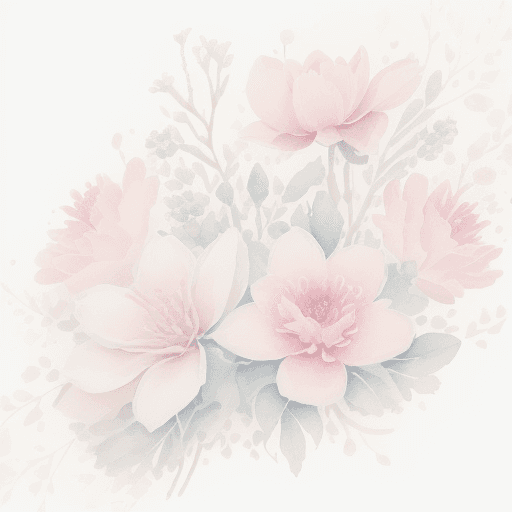 AI generated: A stunning watercolor-style illustration featuring a delicate floral pattern. The colors are soft an...