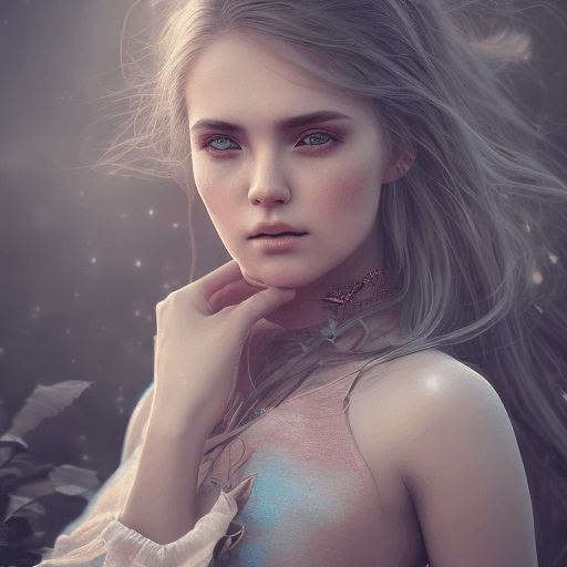 AI generated: very beautiful girl in bright leggings, white short top, charismatic personality, professional photo...