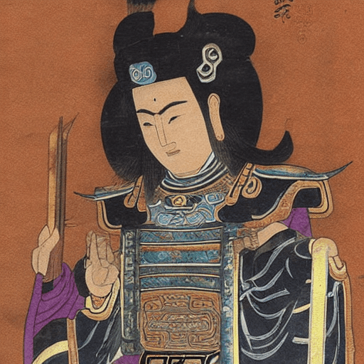 AI generated: Picture of Xiang Yu, the Overlord of Western Chu in ancient China