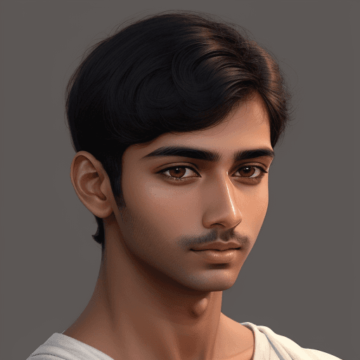 AI generated: High resolution, detailed illustration of a   named Rahul, tan skin, 5'4 height, simple hairstyle,  ...