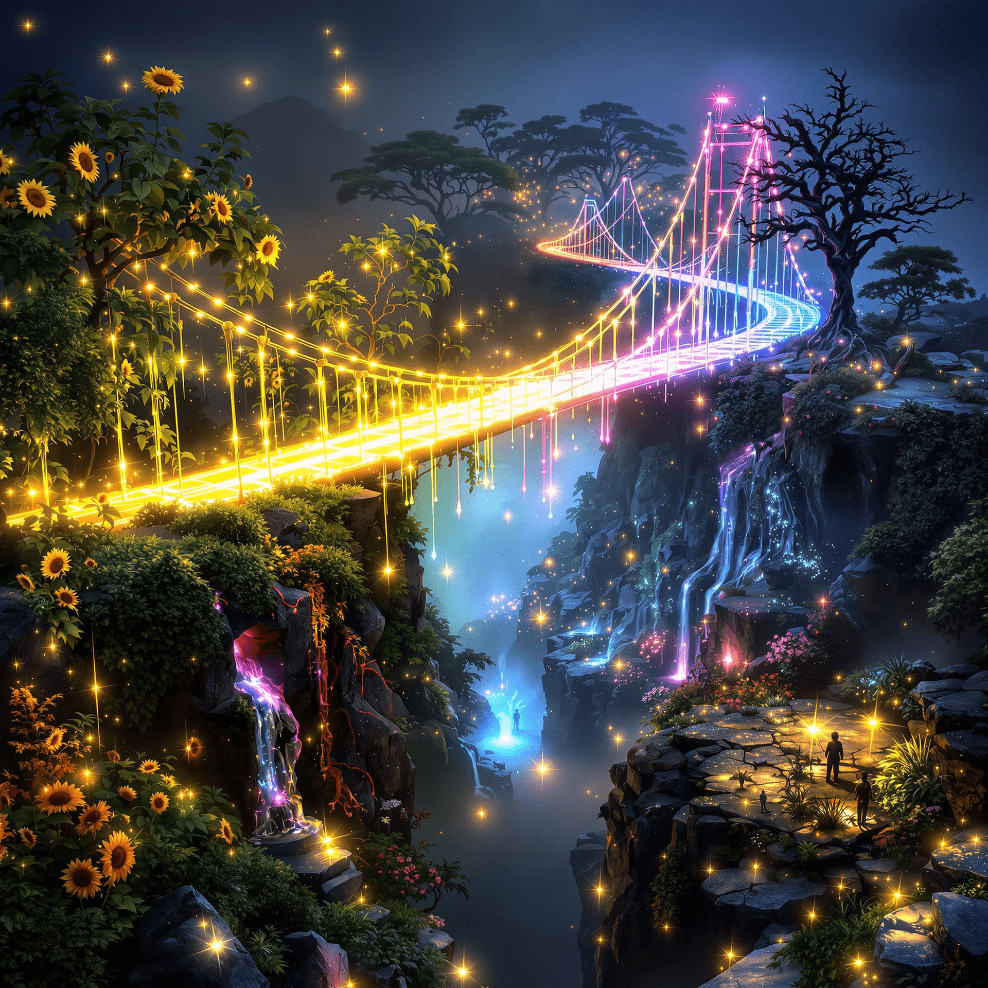 AI generated: Luminous Bridge