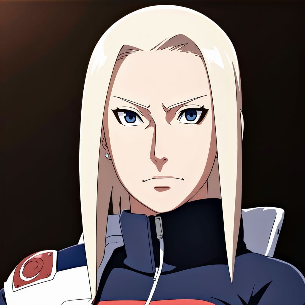 AI generated: Ino from Naruto Anime, Anime Style, voluptous