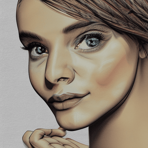AI generated: sketch of a beautiful Spanish woman, hyper-realistic, detailed, white background --ar 63:128 --quali...