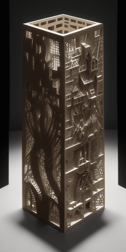 AI generated: (16k laser cut 4d art rfktrstyle And waited patiently about), ((depth)), (Cubist Fragmentation), (De...