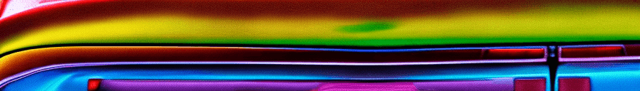 AI generated: A car on a rainbow