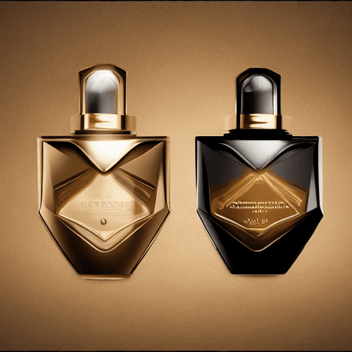 AI generated: A luxurious and elegant logo for a perfume company, with cinematic and attractive lighting