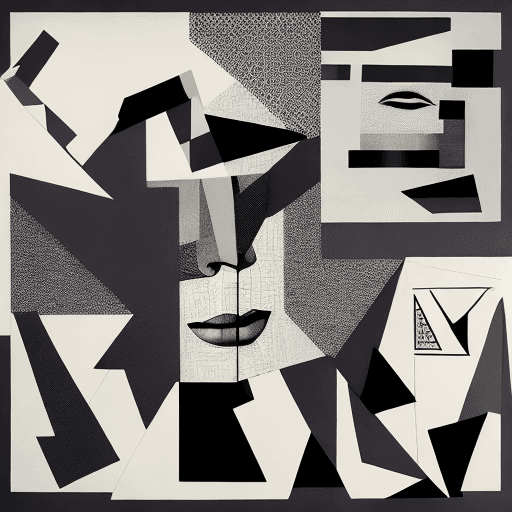 AI generated: ambient music artwork vintage prints collage, 80s design, in the style of Irving Penn and Pablo Pica...