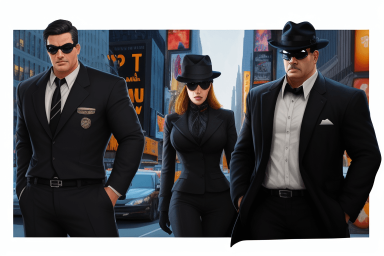 AI generated: new york danger detective dark 


