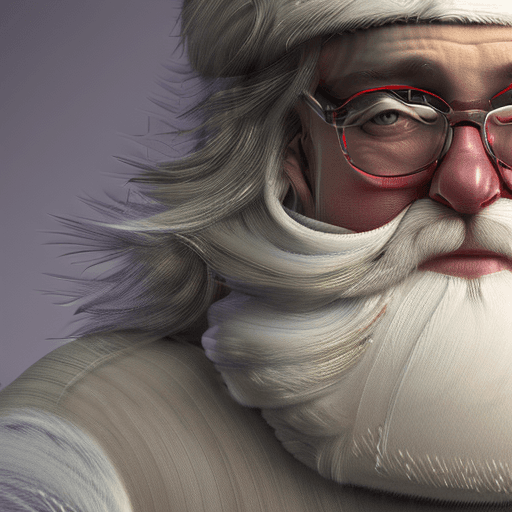 AI generated: santa claus portrait, intricate, elegant, highly detailed, trending on artstation, by Tom Bagshaw an...