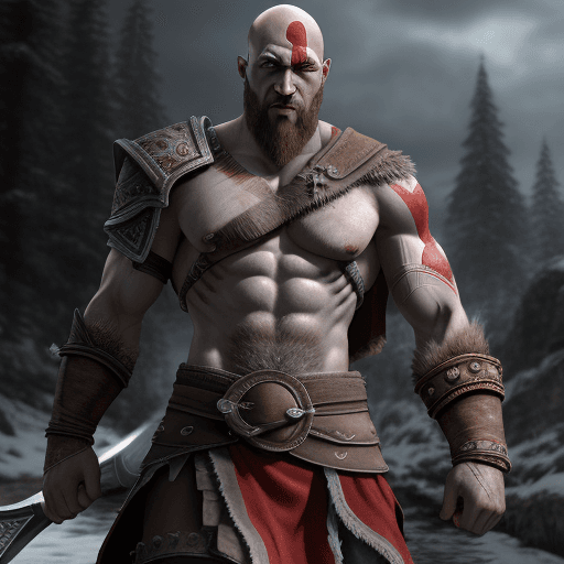 AI generated: Kratos from Russia,4 k,ultra HD 