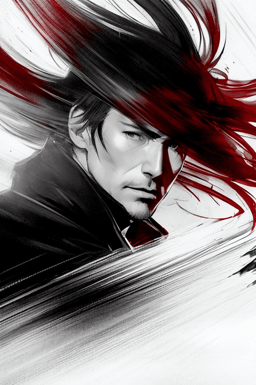 AI generated: pencil draw portrait, by Dustin Nguyen, Akihiko Yoshida, Greg Tocchini, Greg Rutkowski, Cliff Chiang...