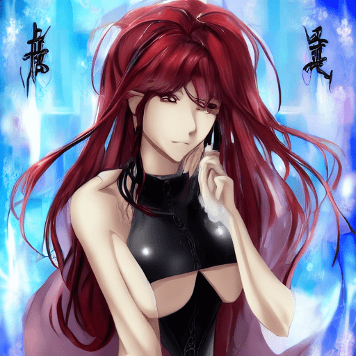 AI generated: anime woman 