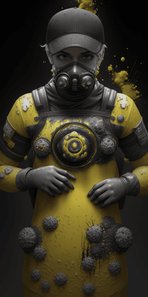 AI generated: Raw 16K rfktrstyle Power in Breathtaking 4D Detail A biohazard is a biological substance that threat...