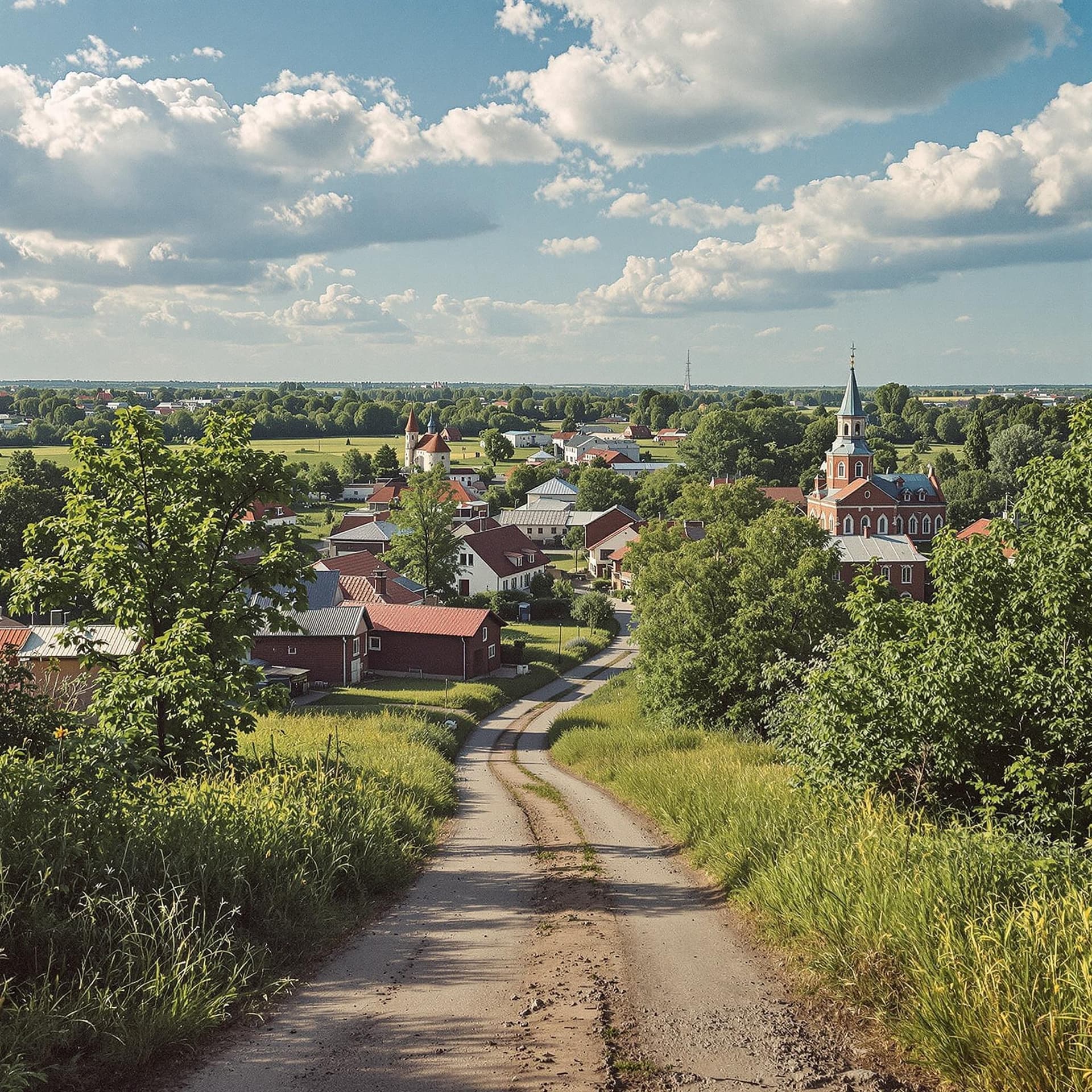 AI generated: The photo shows a Russian town in central Russia in the summer

r

