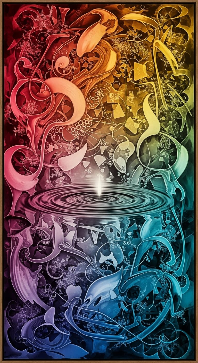 AI generated: many effects layered on top of each other and combined to create a magnificent masterpiece of art, 1...