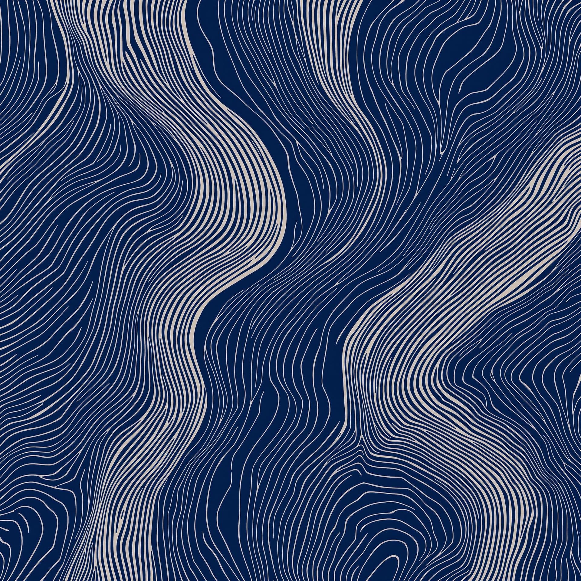 AI generated: patterns in deep indigo (#2B2D42).  Smooth curves, flowing lines, and subtle variations in line weig...