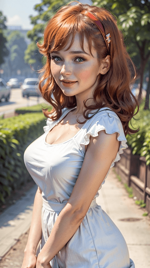 AI generated: (masterpiece, best quality:1.3), ((with professional makeup)), (natural breasts), ((a beautiful youn...