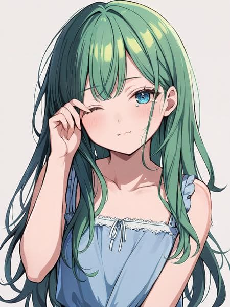 目をこする/rubbing eyes