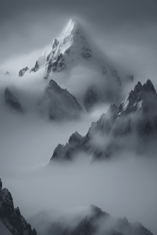 AI generated: The mountain landscape is very high snowing in the mainland of Papua. Jayawijaya Mountains in Papua....