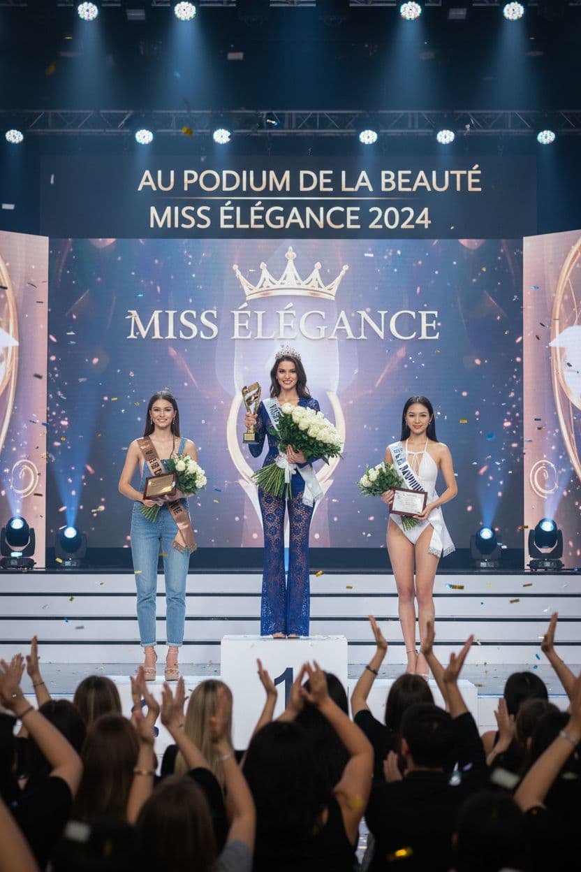 AI generated: au podium de la beauté