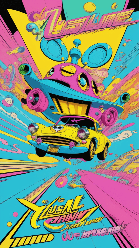 AI generated: Full body, vibrant and zany, 8K resolution, cartoon-style illustration, exaggerated features, playfu...