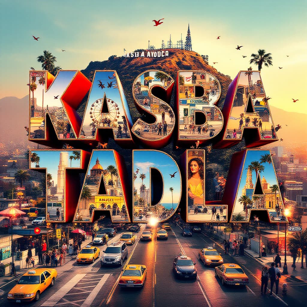 AI generated: A striking, high-contrast cinematic photo-style vertical collage that captures the essence of Kasba ...
