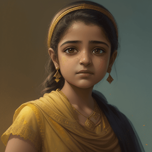 AI generated: painter khushbu ahmed bhat | portrait painter online, in the style of craig mullins, light gold and ...