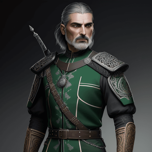 AI generated: cara de hombre ancestral con pelo corto y rizado de color castaño oscuro y con ojos de color verde, ...