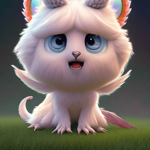 AI generated: digital painting of a cute stylized fantasy baby bird character,style of studio ghibli,pixar style,f...