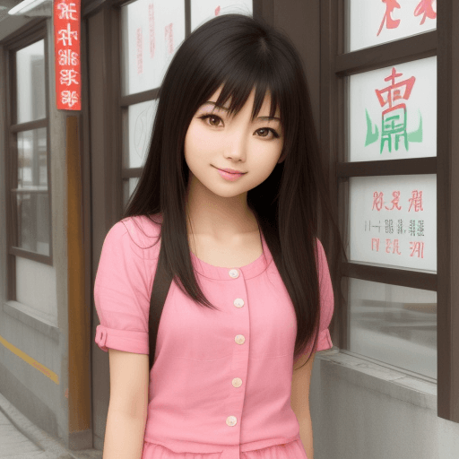AI generated: cute asian girl
