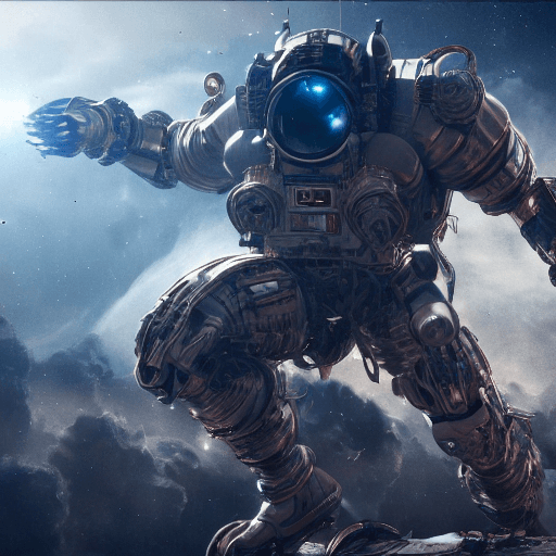 AI generated: character design, photo realistic, Titan in outer space, trending on artstation, insanely detailed, ...