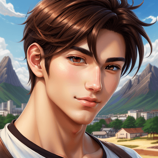 AI generated: man, male barista, perfect anime quality, digital painting, 64k, beautiful scenery, close-up image, ...
