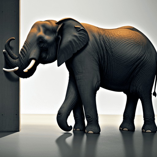 AI generated: elephant by skate