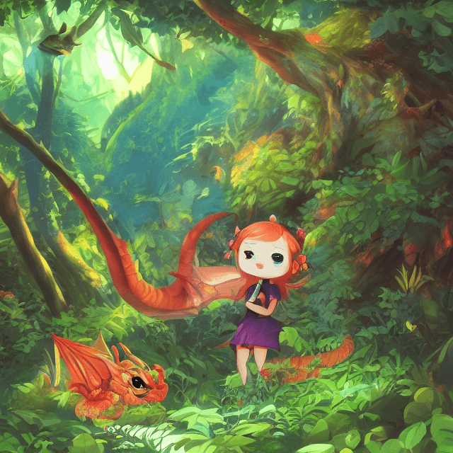 AI generated: ((best quality)), ((masterpiece)), (detailed), ultra high resolution, Chibi big-eyed Dragon sitting ...
