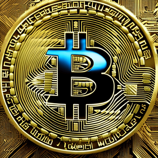 AI generated: the concept of blending bitcoins for privacy and security using the Blender-Bitcoin platform, high d...
