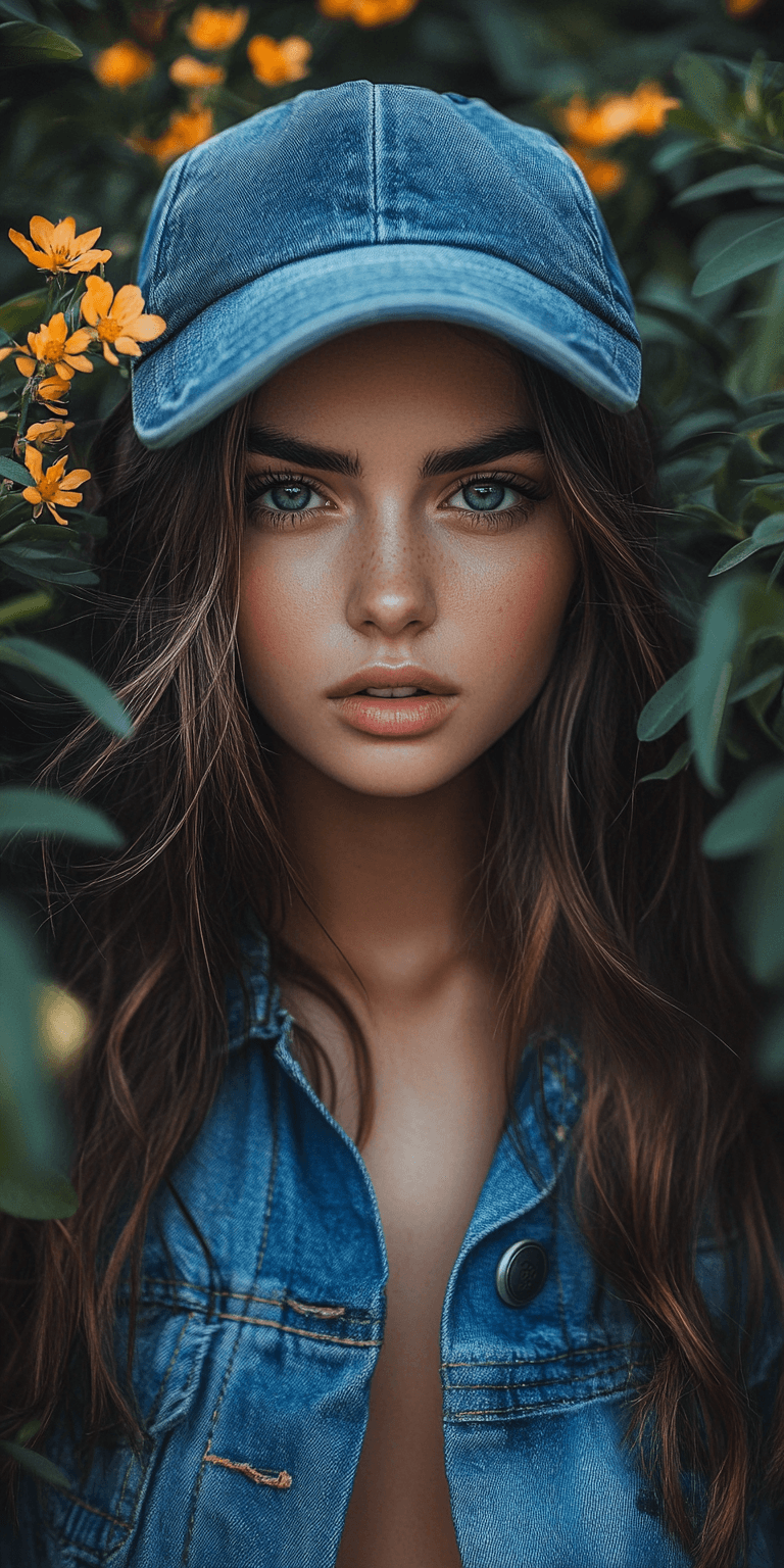 AI generated: fashion model, style: spring time fashion look, ultra-realistic portrait, shot on a Canon R6, high q...