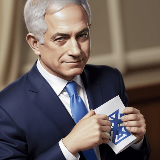 AI generated: benjamin netanyahu loves yair lapid

