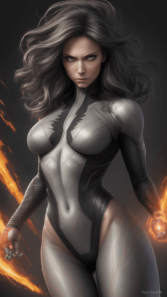 AI generated: (16k, best quality, master:1.2) HDR, Marvel Entertainment Art by, Rogue (AKA Anna Marie LeBeau), per...