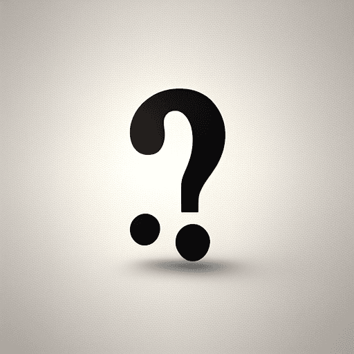 AI generated: a question mark logo