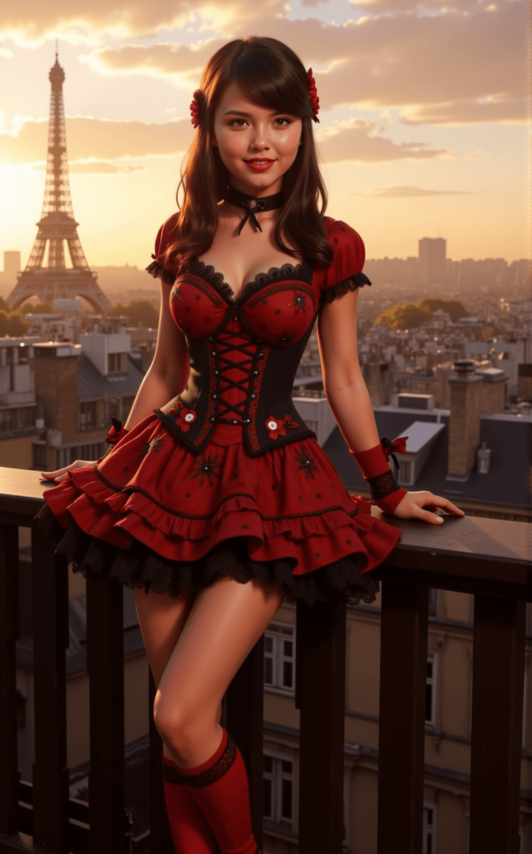 AI generated: Marinette Dupain-Cheng, also known as Ladybug from the popular series "Miraculous: Tales of Ladybug ...