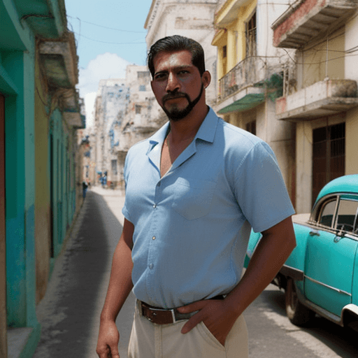 AI generated: If the country of Cuba was portrayed as a human stereotype how will he look like?