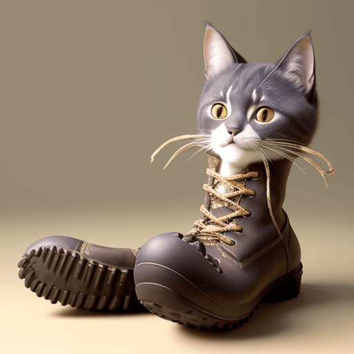 AI generated: Crea un gato con botas