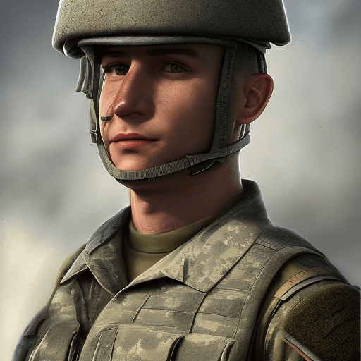 AI generated: A realistic soldier