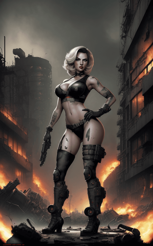 AI generated: The special 4K "Bombshell Edition" poster features a striking polaroid-style artwork of an bombshell...