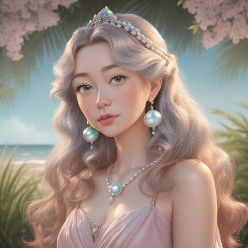 AI generated: A charming and charismatic movie character, Disney style, with natural makeup, oil painting by Naomi...