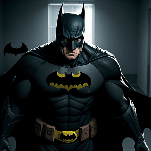 AI generated:  batman fight with mental doctor in mental hospital,4k, ulra hd 
