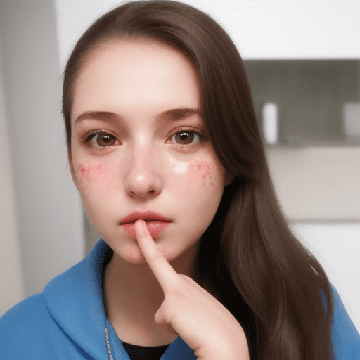 AI generated: Girl, Facesitting,