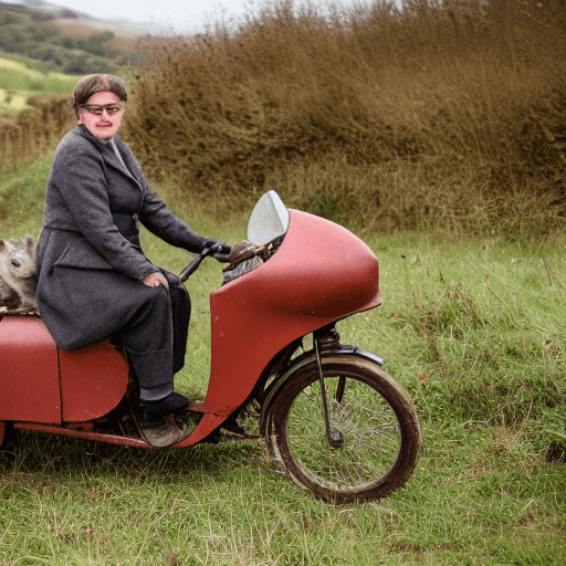 AI generated: cinematic film still award winning photo, style beatrix potter, two grey mice, both wearing open fac...