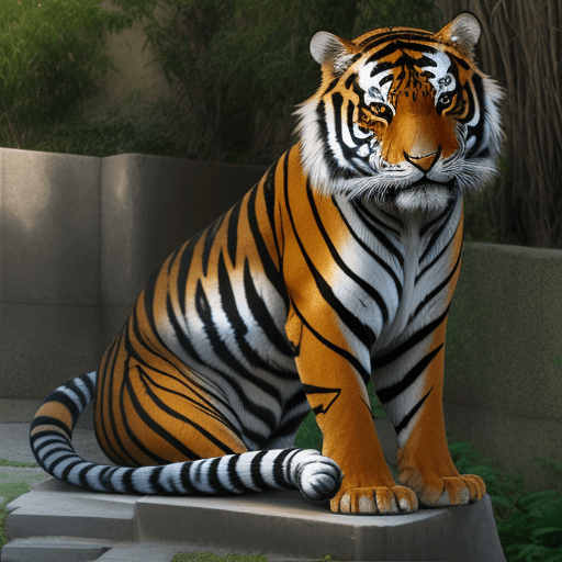 AI generated: tigre meditando