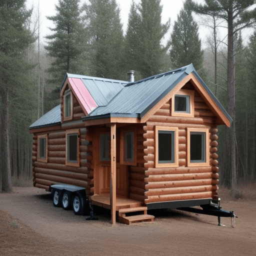 AI generated: Woodland Cabin Tiny House